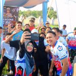 Tekan Aksi Balap Liar, Polres Siak Gelar Latihan Bersama Drag Bike di Sirkuit Non Permanen Panglima Gimbam